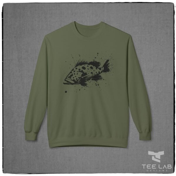 Panther Grouper Sweatshirt from the Tee Lab Designs. This is part of the Sea Creatures Collection.