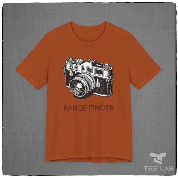 Range Finder Camera Bella+Canvas tee from the Tee Lab Designs Photography Collection.