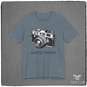 Range Finder Camera Bella+Canvas tee from the Tee Lab Designs Photography Collection.