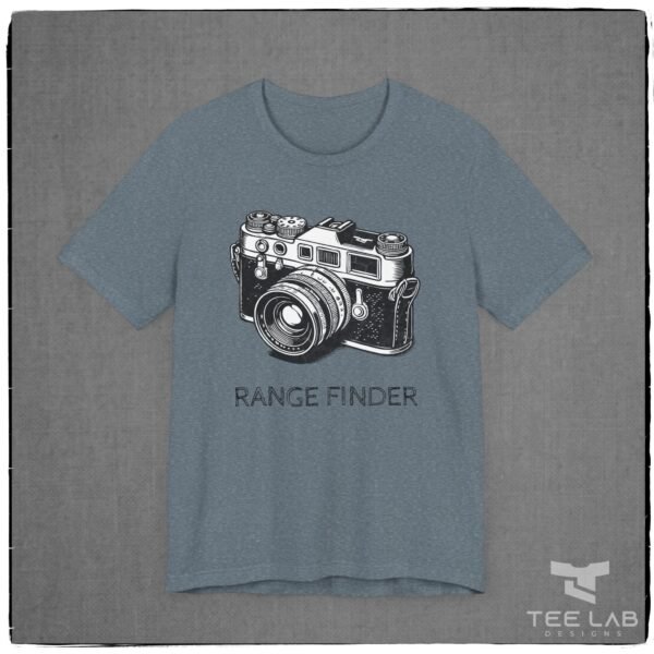 Range Finder Camera Bella+Canvas tee from the Tee Lab Designs Photography Collection.