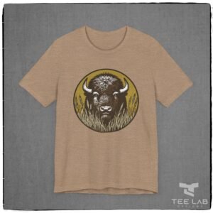 Distressed Bison Bella+Canvas