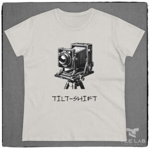 Women's Tilt-Shift camera tee from the Tee Lab Designs Photography Collection.