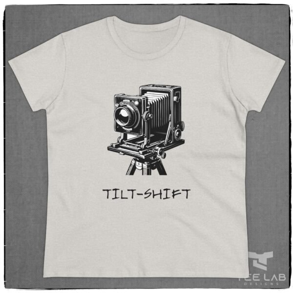 Women's Tilt-Shift camera tee from the Tee Lab Designs Photography Collection.