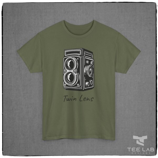 Twin Lens camera Tee from the Tee Lab Designs Photography Collection.