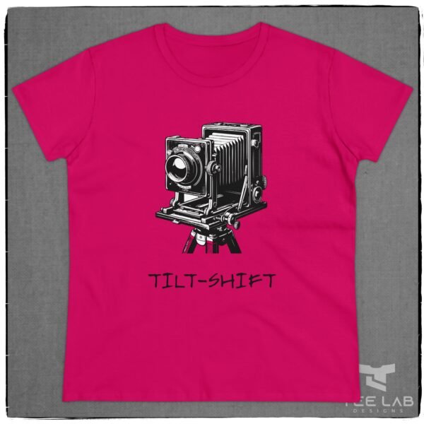 Women's Tilt-Shift camera tee from the Tee Lab Designs Photography Collection.