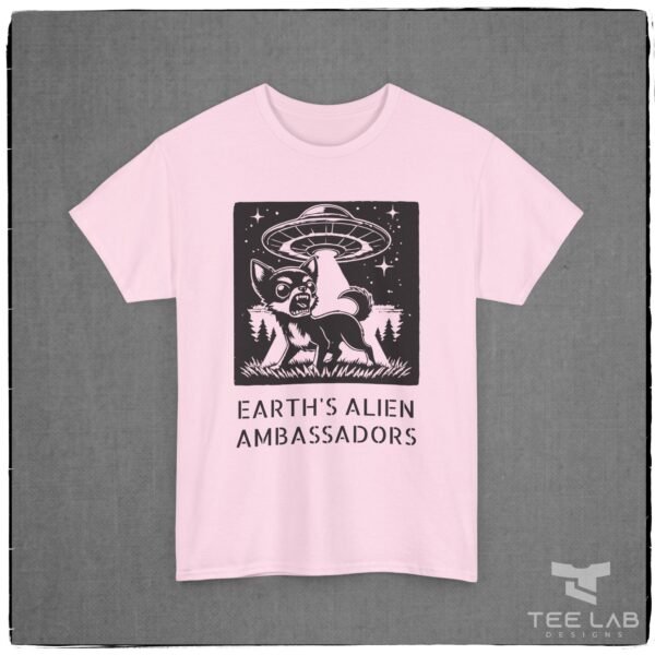 Earth's Alien Ambassadors Tee from the Tee Lab Designs Chihuahua Collection.