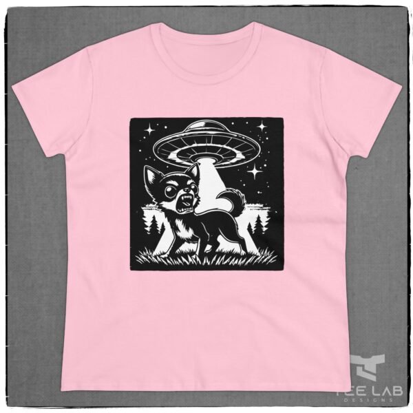 Women's Earth's Alien Ambassadors Tee from the Tee Lab Designs Chihuahua Collection.