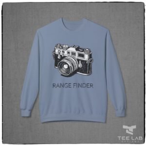 Range Finder Camera Sweatshirt from the Tee Lab Designs. This is part of the Photography Collection.