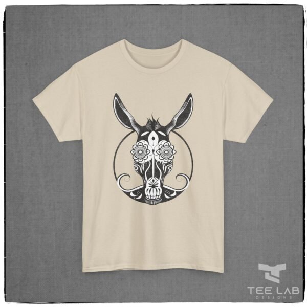Distressed Sugar Skull Mule Tee - Image 9