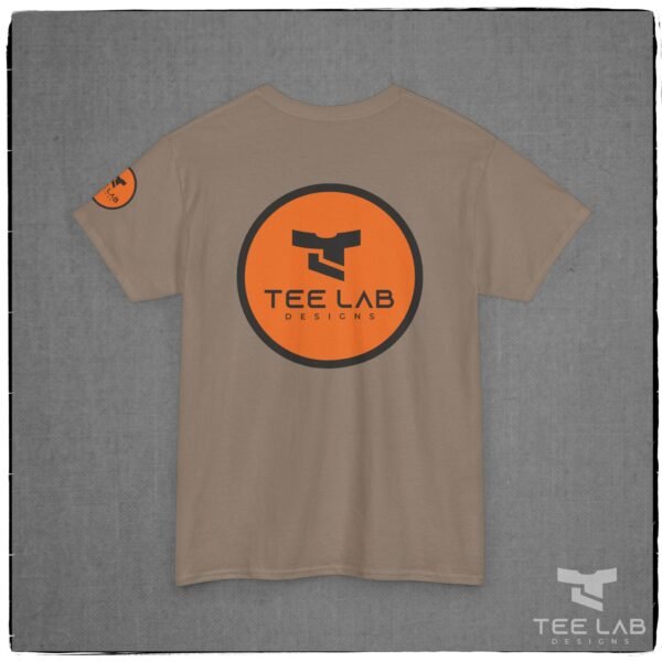 Tee Lab Designs logo with Arm Logo tee from the Tee Lab Designs.