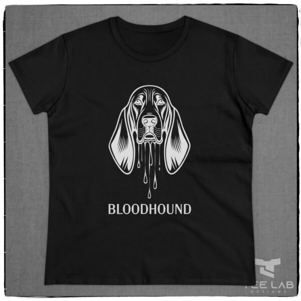 Bloodhound Women's Gildan Midweight Cotton Tee Dark Theme