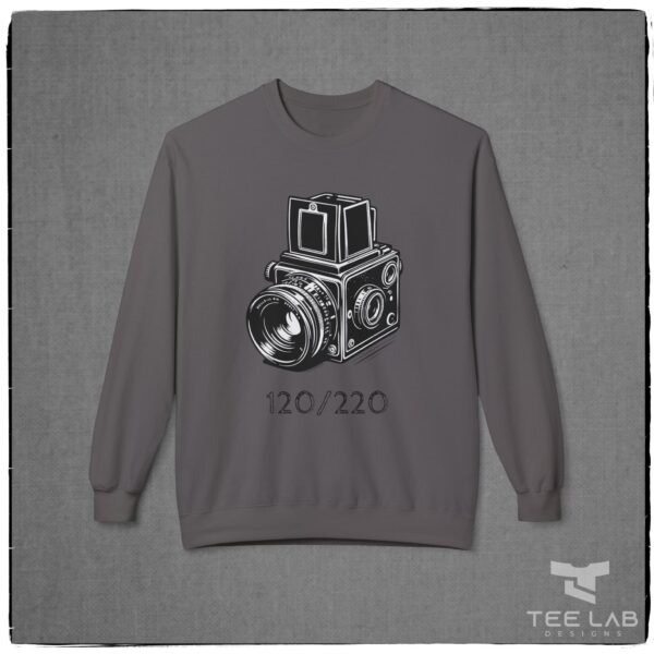 120/220 Camera Sweatshirt from the Tee Lab Designs. This is part of the Photography Collection.