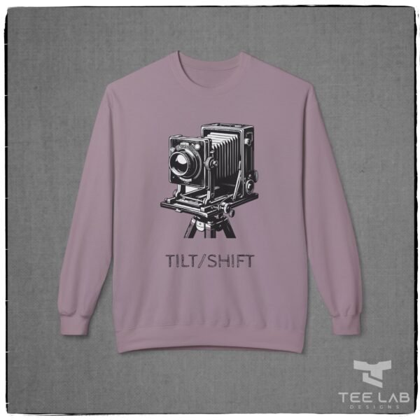 Tilt-Shift View Camera Sweatshirt from the Tee Lab Designs. This is part of the Photography Collection.