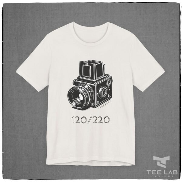 120/220 Camera Bella+Canvas from the Tee Lab Designs Photography Collection.