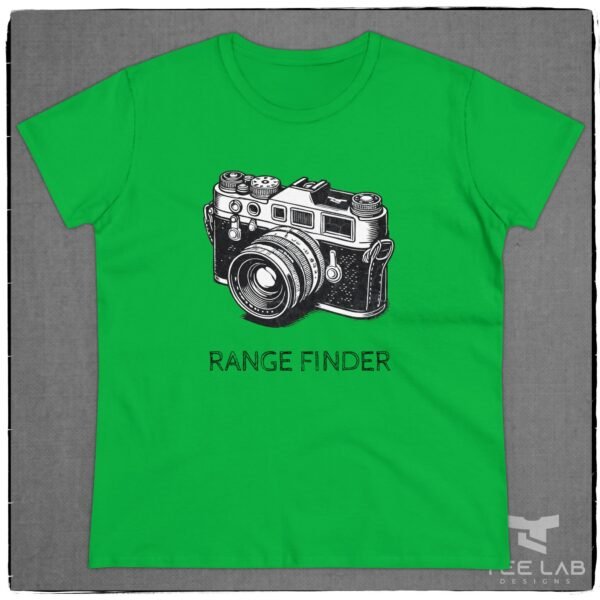 Women's Range Finder Camera tee from the Tee Lab Designs Photography Collection.