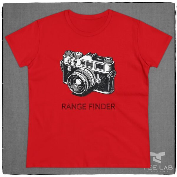 Women's Range Finder Camera tee from the Tee Lab Designs Photography Collection.