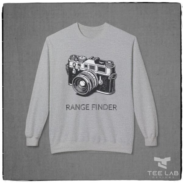 Range Finder Camera Sweatshirt from the Tee Lab Designs. This is part of the Photography Collection.