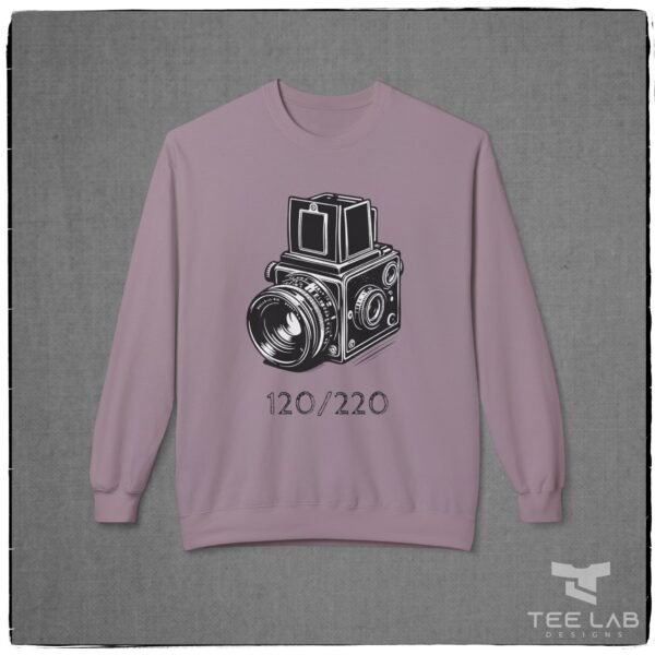 120/220 Camera Sweatshirt from the Tee Lab Designs. This is part of the Photography Collection.