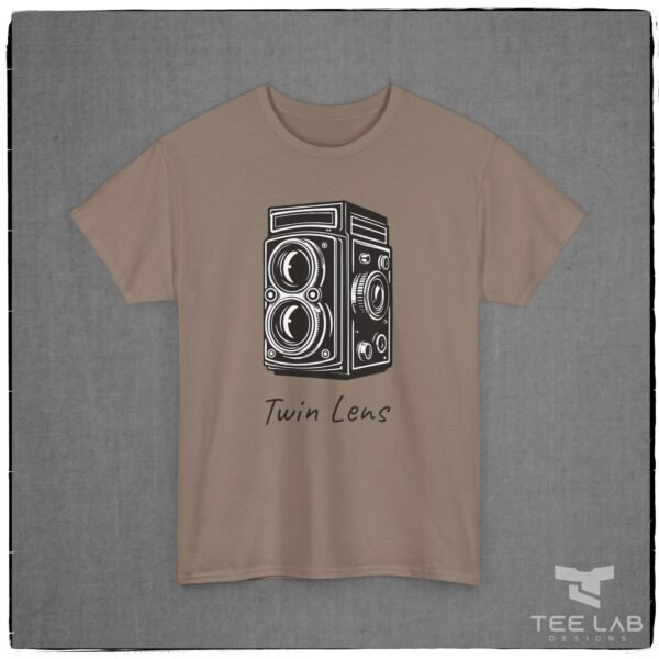 Twin Lens camera Tee from the Tee Lab Designs Photography Collection.