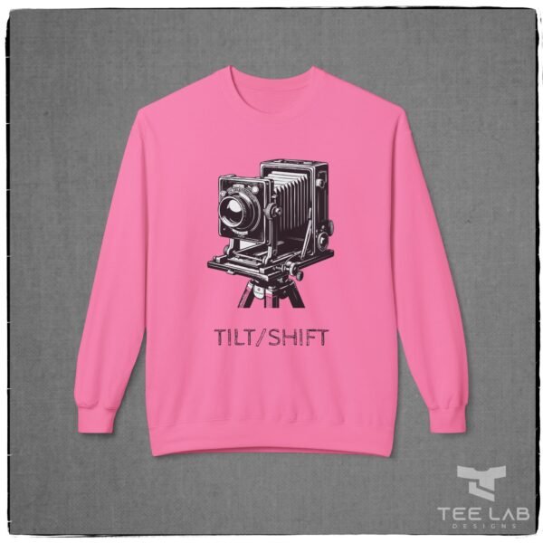 Tilt-Shift View Camera Sweatshirt from the Tee Lab Designs. This is part of the Photography Collection.