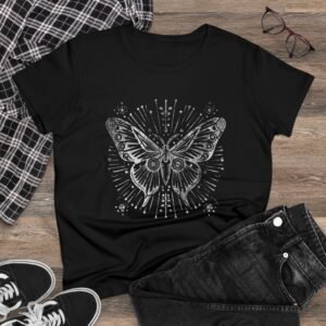 Vintage Moth Gildan Women's Midweight Cotton Tee