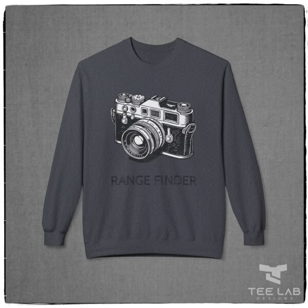 Range Finder Camera Sweatshirt from the Tee Lab Designs. This is part of the Photography Collection.