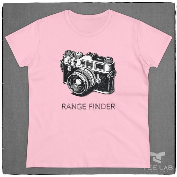 Women's Range Finder Camera tee from the Tee Lab Designs Photography Collection.