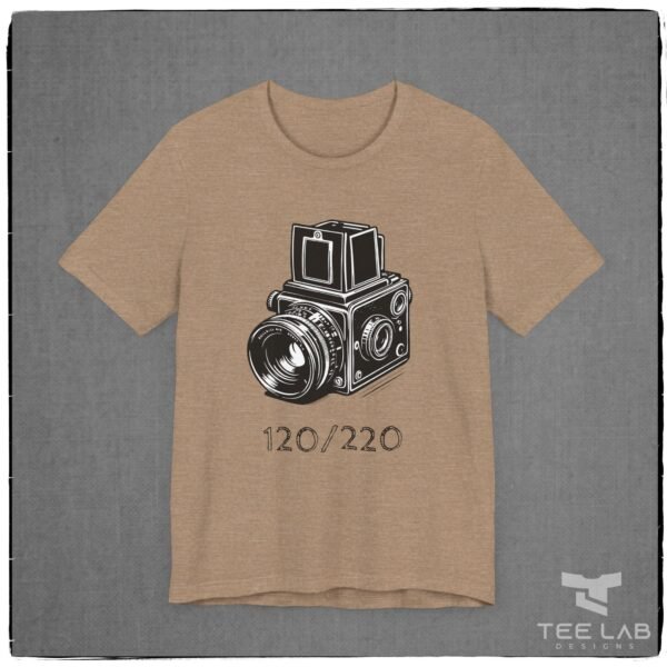 120/220 Camera Bella+Canvas from the Tee Lab Designs Photography Collection.