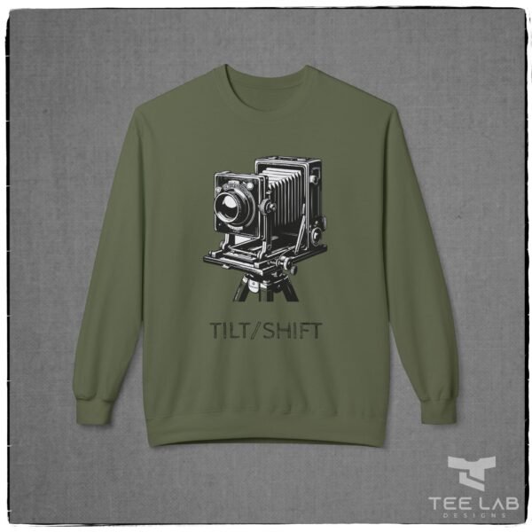 Tilt-Shift View Camera Sweatshirt from the Tee Lab Designs. This is part of the Photography Collection.