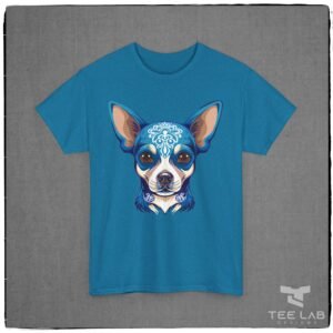 Blue Chihuahua Gildan Unisex Heavy Cotton Tee