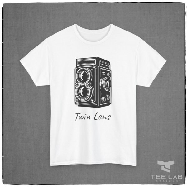 Twin Lens camera Tee from the Tee Lab Designs Photography Collection.