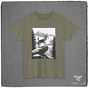 Beagle in the Mountains Gildan Unisex Heavy Cotton Tee