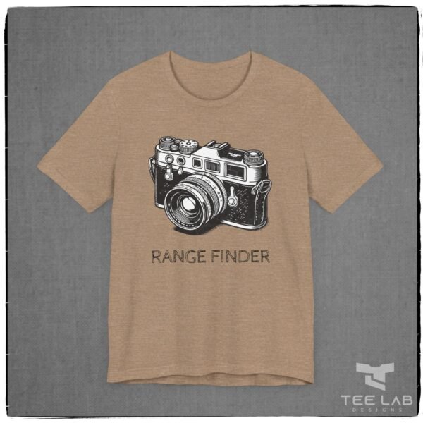 Range Finder Camera Bella+Canvas tee from the Tee Lab Designs Photography Collection.