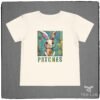 Patches the bunny Folk Art Bella+Canvas Toddler Tee shirt from Tee Lab Designs.