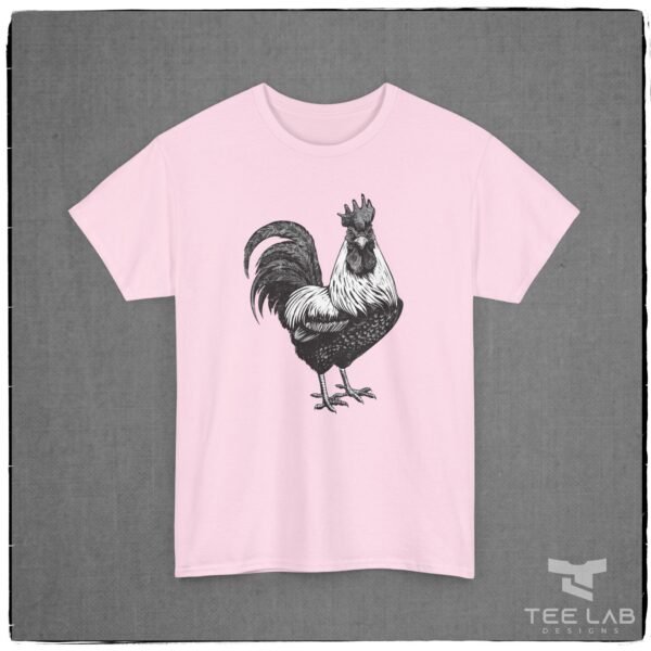 Distressed Rooster Tee by Tee Lab Designs.