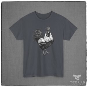 Distressed Rooster Tee by Tee Lab Designs.