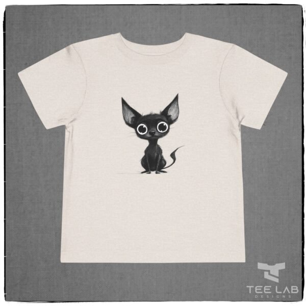 Sketched Black Chihuahua Toddler Tee from Tee Lab Designs. From the Chihuahua Collection.