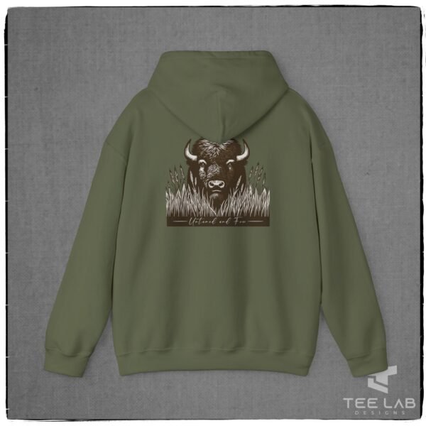 Untamed and Free Bison Hoodie