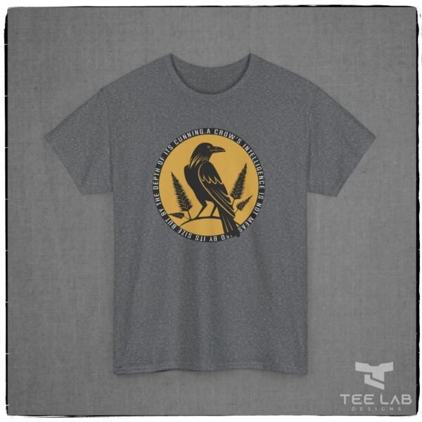 Cunning Crow cotton tee from Tee Lab Designs.