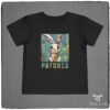 Patches the bunny Folk Art Bella+Canvas Toddler Tee shirt from Tee Lab Designs.