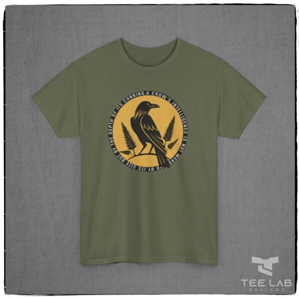 Cunning Crow cotton tee from Tee Lab Designs.