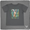 Patches the bunny Folk Art Bella+Canvas Toddler Tee shirt from Tee Lab Designs.