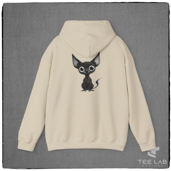 Sketched Black Chihuahua Hoodie from Tee Lab Designs. From the Chihuahua Collection.