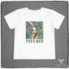 Patches the bunny Folk Art Bella+Canvas Toddler Tee shirt from Tee Lab Designs.
