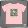 Patches the bunny Folk Art Bella+Canvas Toddler Tee shirt from Tee Lab Designs.