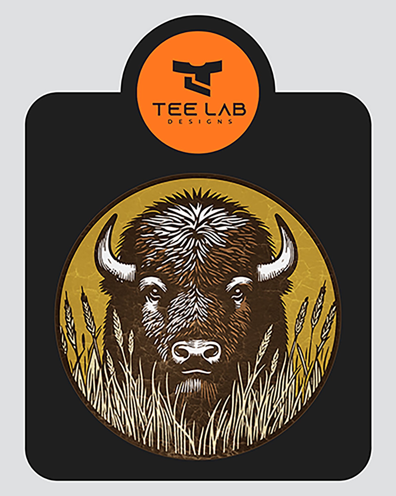 Distressed Bison from Tee Lab Designs. Distressed Bison from Tee Lab Designs.