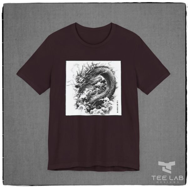 Grayscale Japanese Dragon Bella+Canvas - Image 6