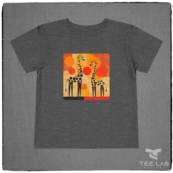Toddler Bella+Canvas Giraffe Tee from Tee Lab Design. Part of the Toddler and Kids Collection.
