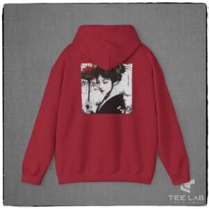 Japanese Woman Holding Umbrella Hoodie from the Japanese Collection at Tee Lab Designs.