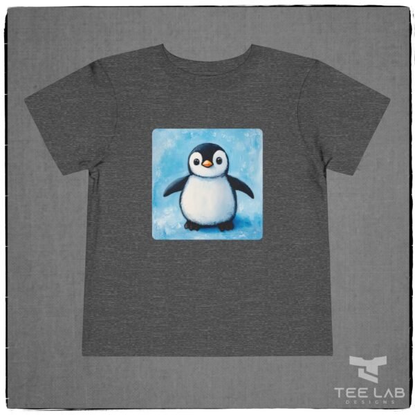Folk Art Toddler Penguin Tee for Bella+Canvas part of the Tee Lab Designs Toddler and Kids Collection.